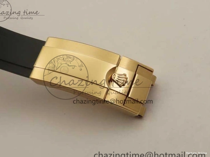 0405 Yacht-Master 126655 RG 3EF 1:1 Best Edition Black Ceramic Bezel on Black Rubber Strap VS Reliable 2488